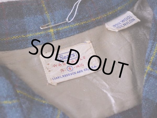 画像3: 1960s Sears ウールシャツ  表記S  (3)