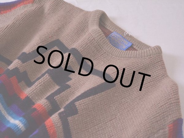 画像9: 1970s PENDLETON ネイティブ柄ウールセーター　 表記M  (9)