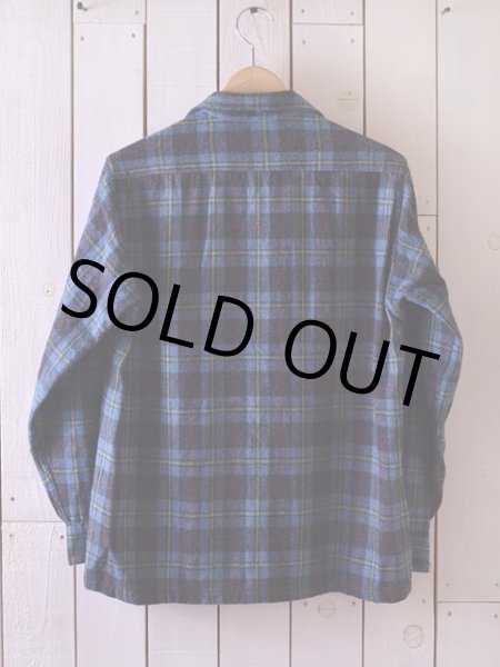 画像2: 1960s Sears ウールシャツ  表記S  (2)