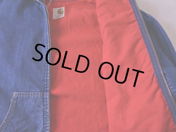 画像8: 1970s Carhartt デニムアクティブパーカー  表記L  (8)