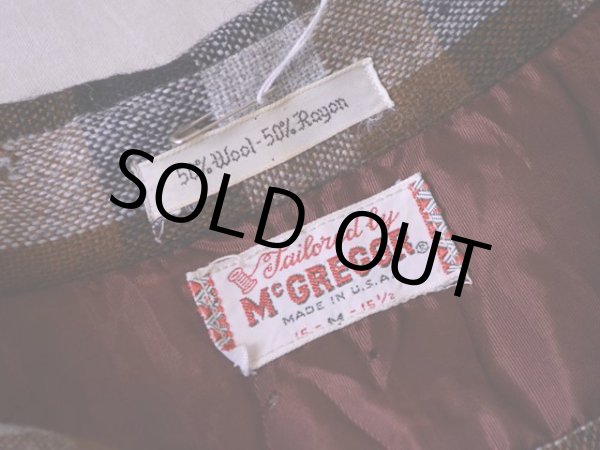 画像3: 1960s McGREGOR ウールレーヨンシャツ  表記M  (3)