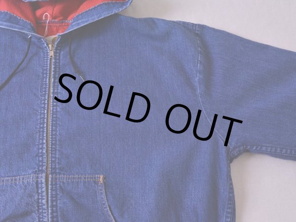 画像5: 1970s Carhartt デニムアクティブパーカー  表記L  (5)