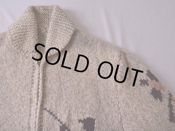 画像3: 1950s〜 ハンティング柄カウチンセーター　 実寸M  (3)