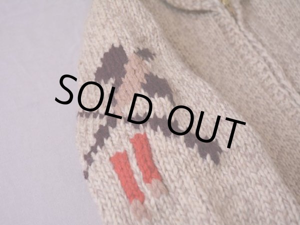 画像6: 1950s〜 ハンティング柄カウチンセーター　 実寸M  (6)