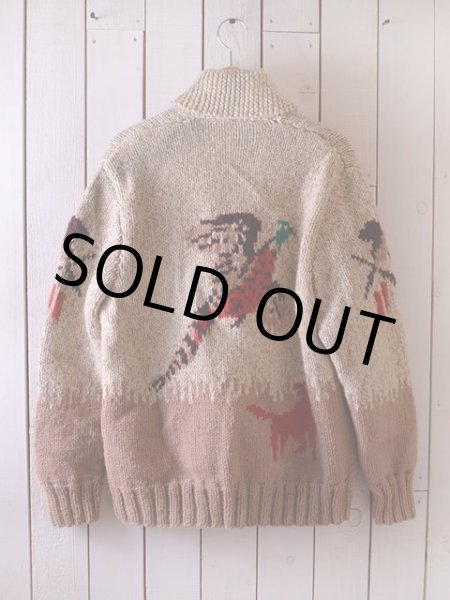 画像2: 1950s〜 ハンティング柄カウチンセーター　 実寸M  (2)
