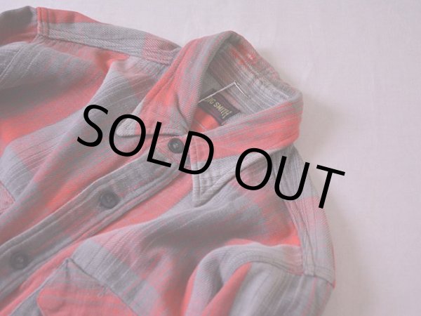 画像9: 1950s〜 BIG SMITH マチ付きヘビーネルシャツ　 実寸SM  (9)