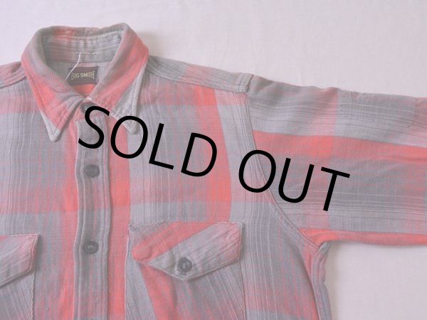 画像4: 1950s〜 BIG SMITH マチ付きヘビーネルシャツ　 実寸SM  (4)