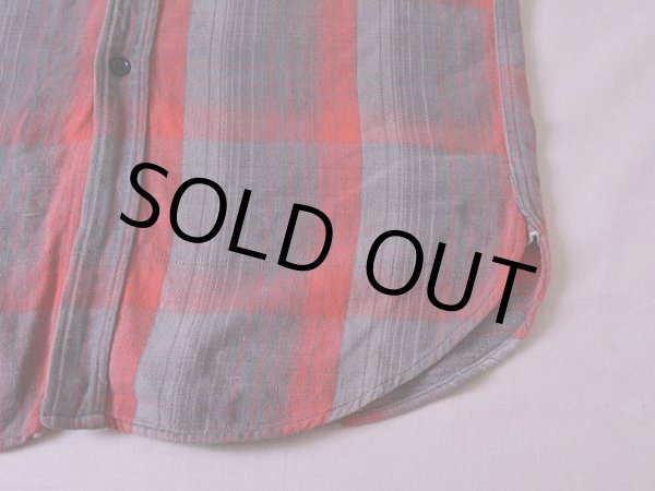 画像6: 1950s〜 BIG SMITH マチ付きヘビーネルシャツ　 実寸SM  (6)