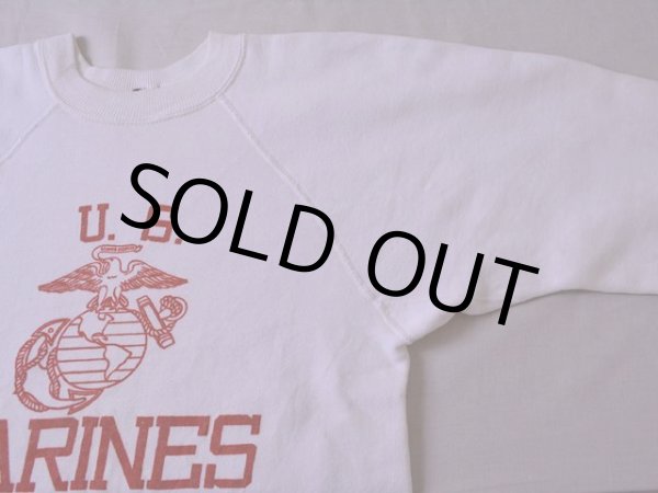 画像5: 1960s U.S.MARINES 染み込みプリントスウェット　 実寸SM  (5)