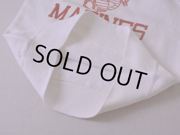 画像9: 1960s U.S.MARINES 染み込みプリントスウェット　 実寸SM  (9)