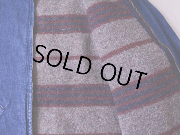 画像7: 〜1970s Wrangler ブランケット付きデニムワークジャケット  表記44  (7)