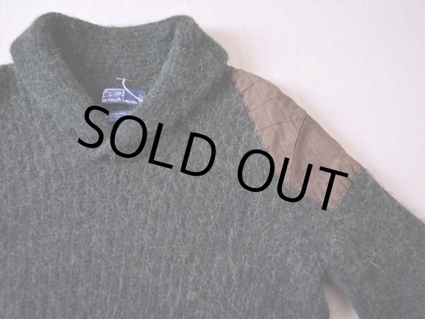 画像4: PoLo RalphLauren アルパカ混ショールカラーセーター  表記L  (4)