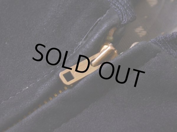 画像7: 1950s-60s DeLong ブラックスウェードジャケット　 表記42  (7)