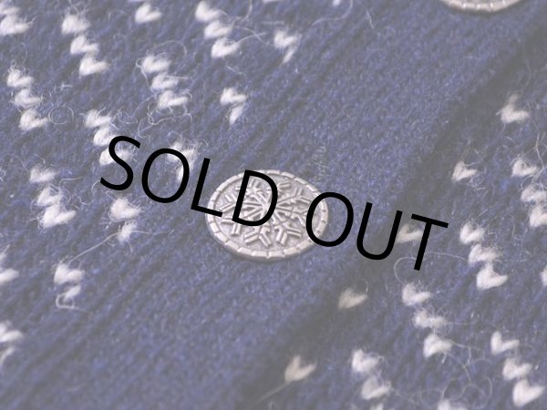 画像7: 1980s L.L.Bean バーズアイウールニットカーディガン  表記ladies L  (7)