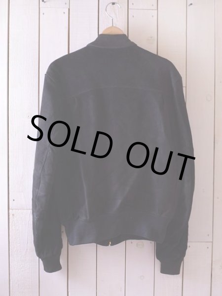 画像2: 1950s-60s DeLong ブラックスウェードジャケット　 表記42  (2)