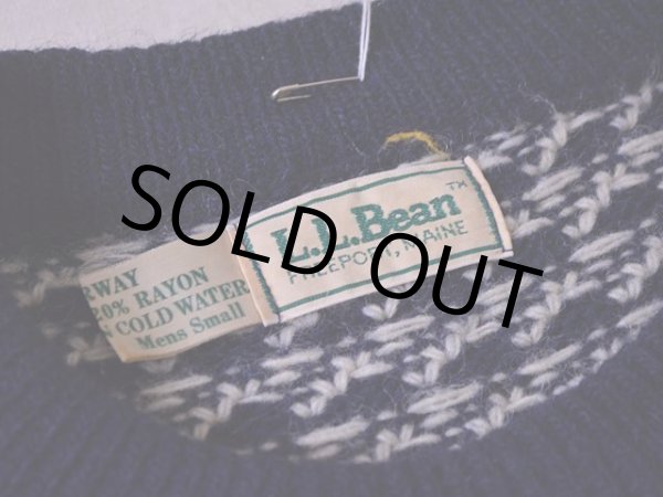 画像3: 1980s L.L.Bean バーズアイウールニットセーター  表記S  (3)