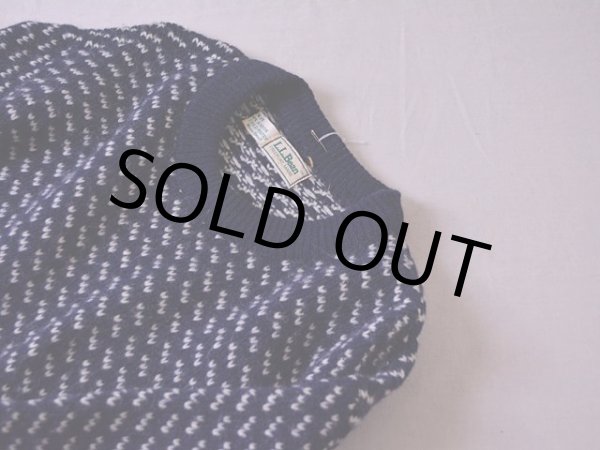 画像7: 1980s L.L.Bean バーズアイウールニットセーター  表記S  (7)