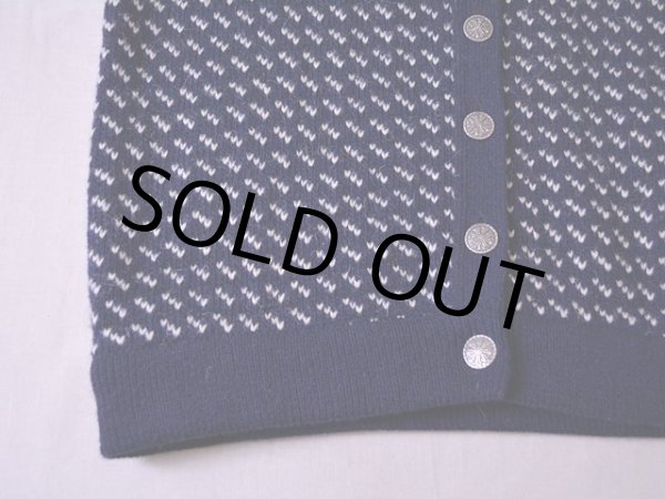 画像6: 1980s L.L.Bean バーズアイウールニットカーディガン  表記ladies L  (6)
