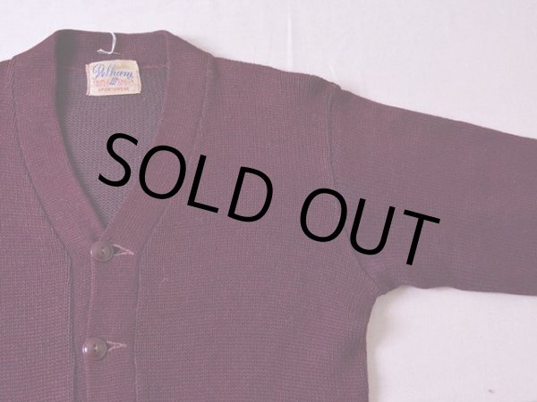 画像4: 1950s Pelham ウールニットカーディガン　 実寸SM  (4)