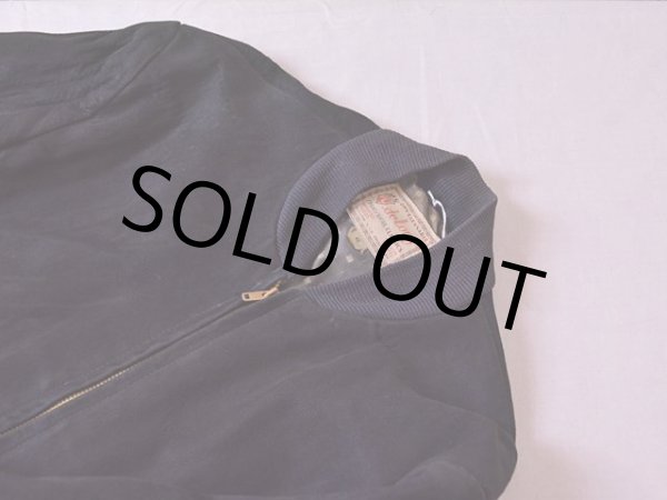 画像9: 1950s-60s DeLong ブラックスウェードジャケット　 表記42  (9)