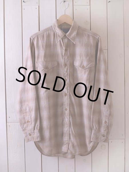 画像2: 1950s PENDLETON オンブレウールシャツ　 表記14 1/2  (2)