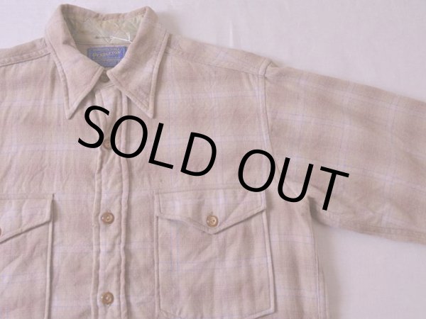 画像5: 1950s PENDLETON オンブレウールシャツ　 表記14 1/2  (5)