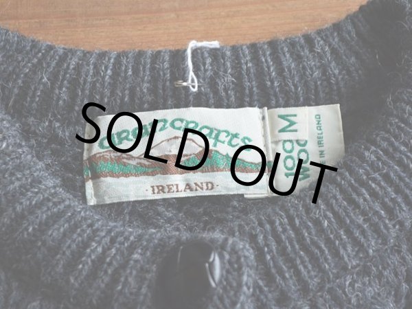 画像3: ARAN CRAFTS フィッシャーマンニットカーディガン　 MADE IN IRELAND　 表記ladies M  (3)