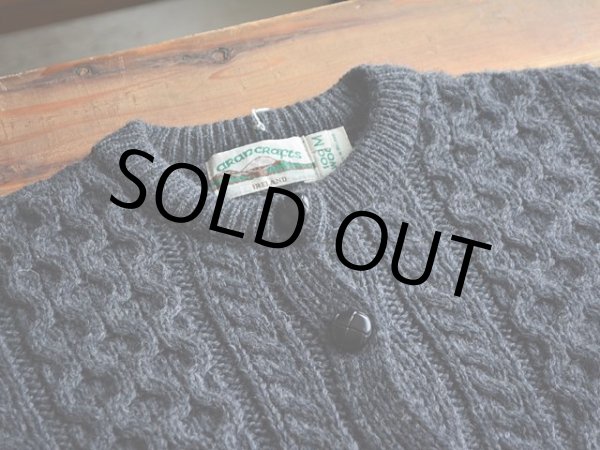 画像4: ARAN CRAFTS フィッシャーマンニットカーディガン　 MADE IN IRELAND　 表記ladies M  (4)