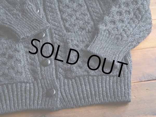 画像5: ARAN CRAFTS フィッシャーマンニットカーディガン　 MADE IN IRELAND　 表記ladies M  (5)