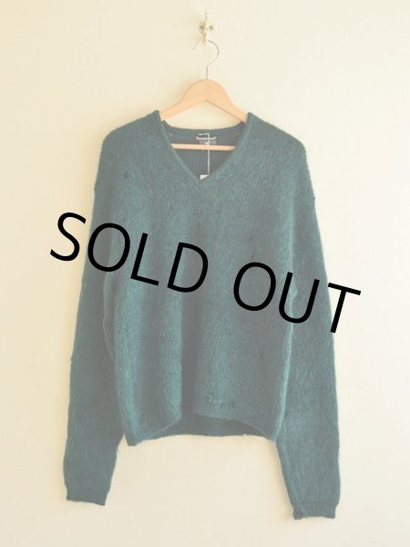画像2: 1960s〜 TOWNCRAFT Vネックモヘアセーター  表記M  (2)