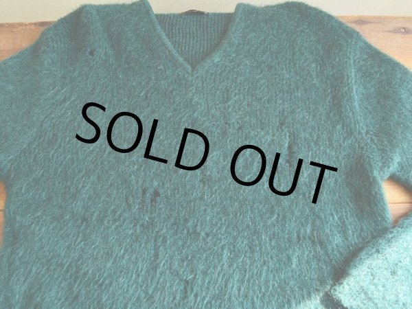 画像5: 1960s〜 TOWNCRAFT Vネックモヘアセーター  表記M  (5)