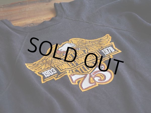 画像4: 1970s HARLEY-DAVIDSON 75周年スウェット　 実寸M  (4)