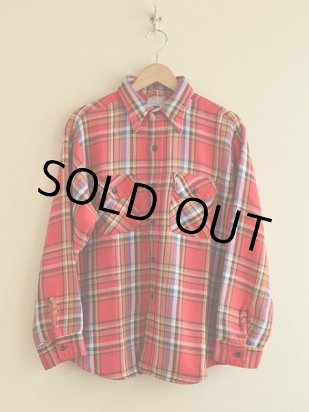 画像2: 〜1970s 5Brother ヘビーネルシャツ　 表記16 1/2  (2)