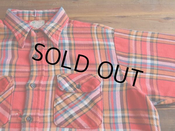 画像5: 〜1970s 5Brother ヘビーネルシャツ　 表記16 1/2  (5)