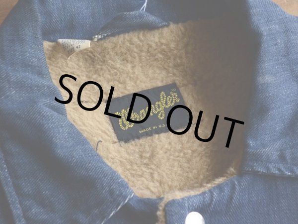 画像3: 1970s Wrangler デニムボアジャケット  表記42  (3)