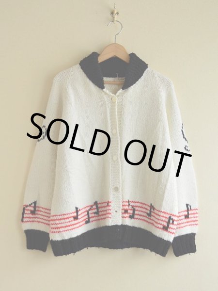 画像2: 1960s〜 ダンシングカウボーイ柄カウチンセーター　 実寸M  (2)