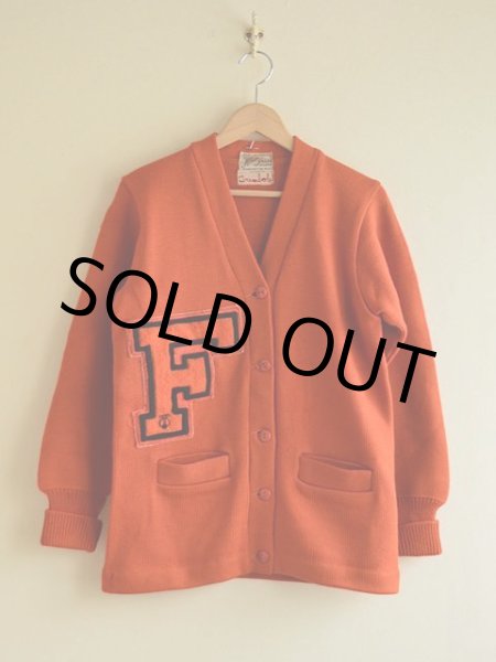 画像2: 1940s Allion Award Sweater レタードカーディガン　 実寸36  (2)