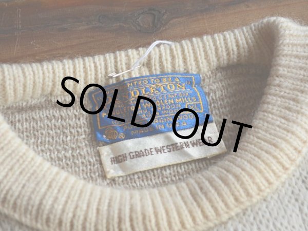 画像4: 1970s PENDLETON チーフジョセフ柄ウールセーター  表記XL  (4)