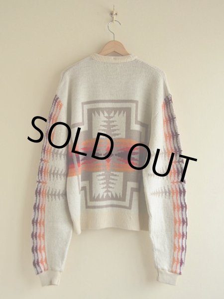 画像3: 1970s PENDLETON チーフジョセフ柄ウールセーター  表記XL  (3)