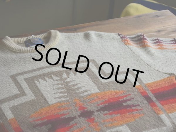 画像5: 1970s PENDLETON チーフジョセフ柄ウールセーター  表記XL  (5)