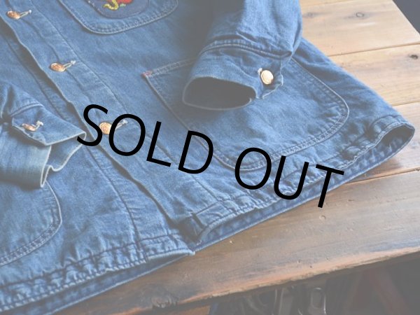 画像6: 1970s Wrangler ブランケット付きデニムカバーオール  表記40  (6)