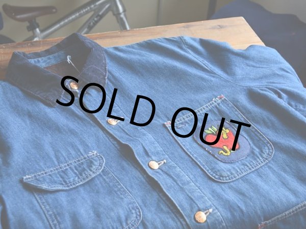 画像4: 1970s Wrangler ブランケット付きデニムカバーオール  表記40  (4)