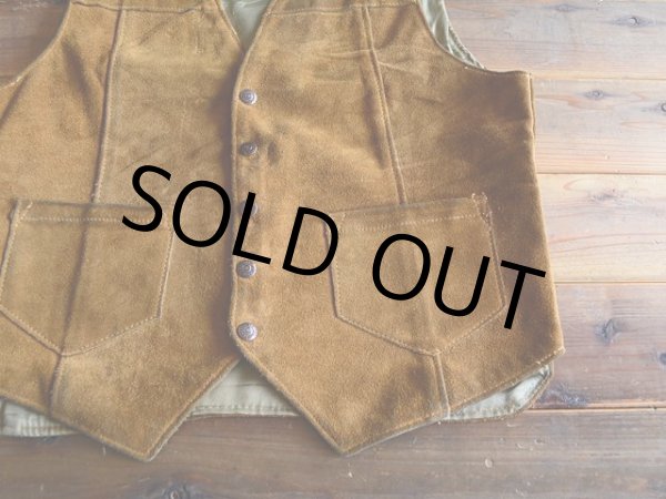 画像6: 1970s Schott RANCHER スウェードレザーベスト　 表記L  (6)