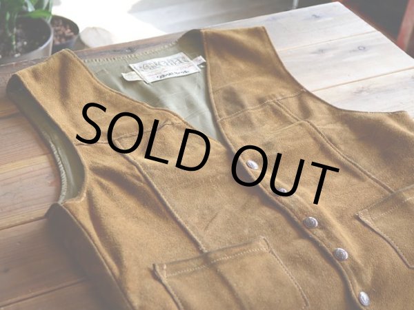 画像4: 1970s Schott RANCHER スウェードレザーベスト　 表記L  (4)