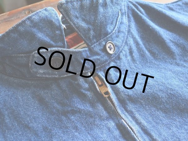 画像5: 1980s L.L.Bean チンスト付き中綿デニムジャケット  表記L  (5)