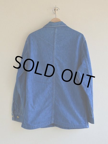 色落ち◎ 70s BIG SMITH カバーオール　デニム　ブルー　40 ML位 70s BIG SMITH ビッグスミス デニム エンジニア カバーオール