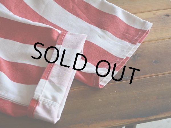 画像8: 1970s BIG SMITH ストライプオーバーオール　 実寸w37  (8)