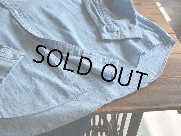 画像6: RalphLauren シャンブレーBDシャツ  表記XXL  (6)