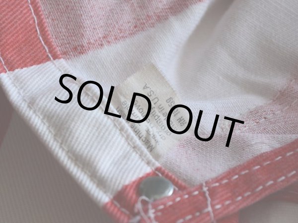 画像7: 1970s BIG SMITH ストライプオーバーオール　 実寸w37  (7)