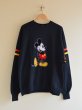 画像1: 1980s Mickey Mouse フロッキースウェット　 表記XXL  (1)